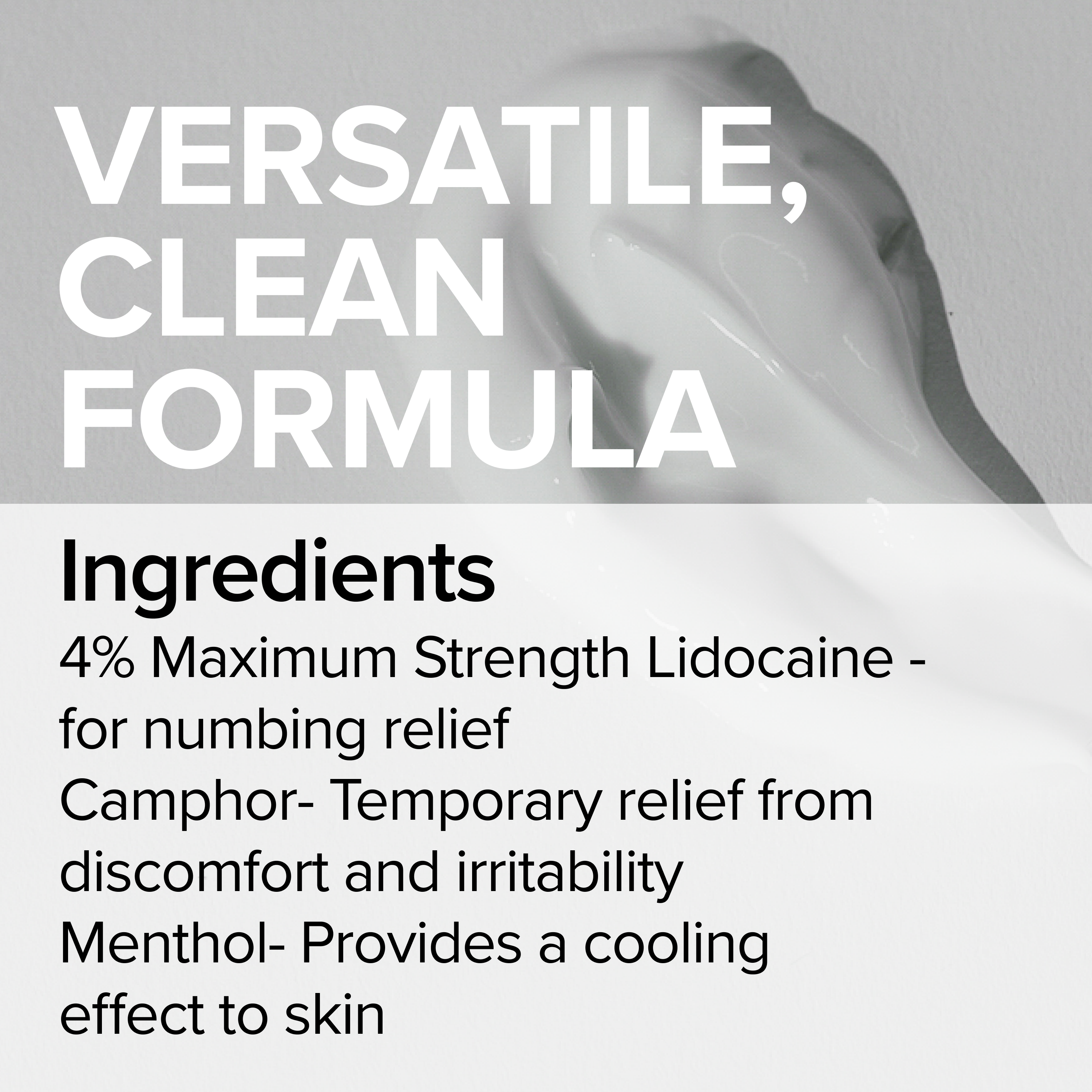 Numbing Cream with Menthol